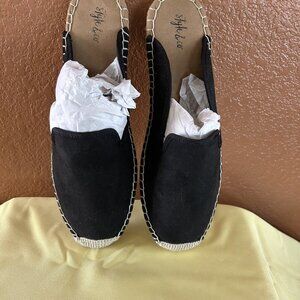 STYLE & COMPANY Womens Black Patuniaa Toe Wedge Slip On Espadrille Shoes 8.5